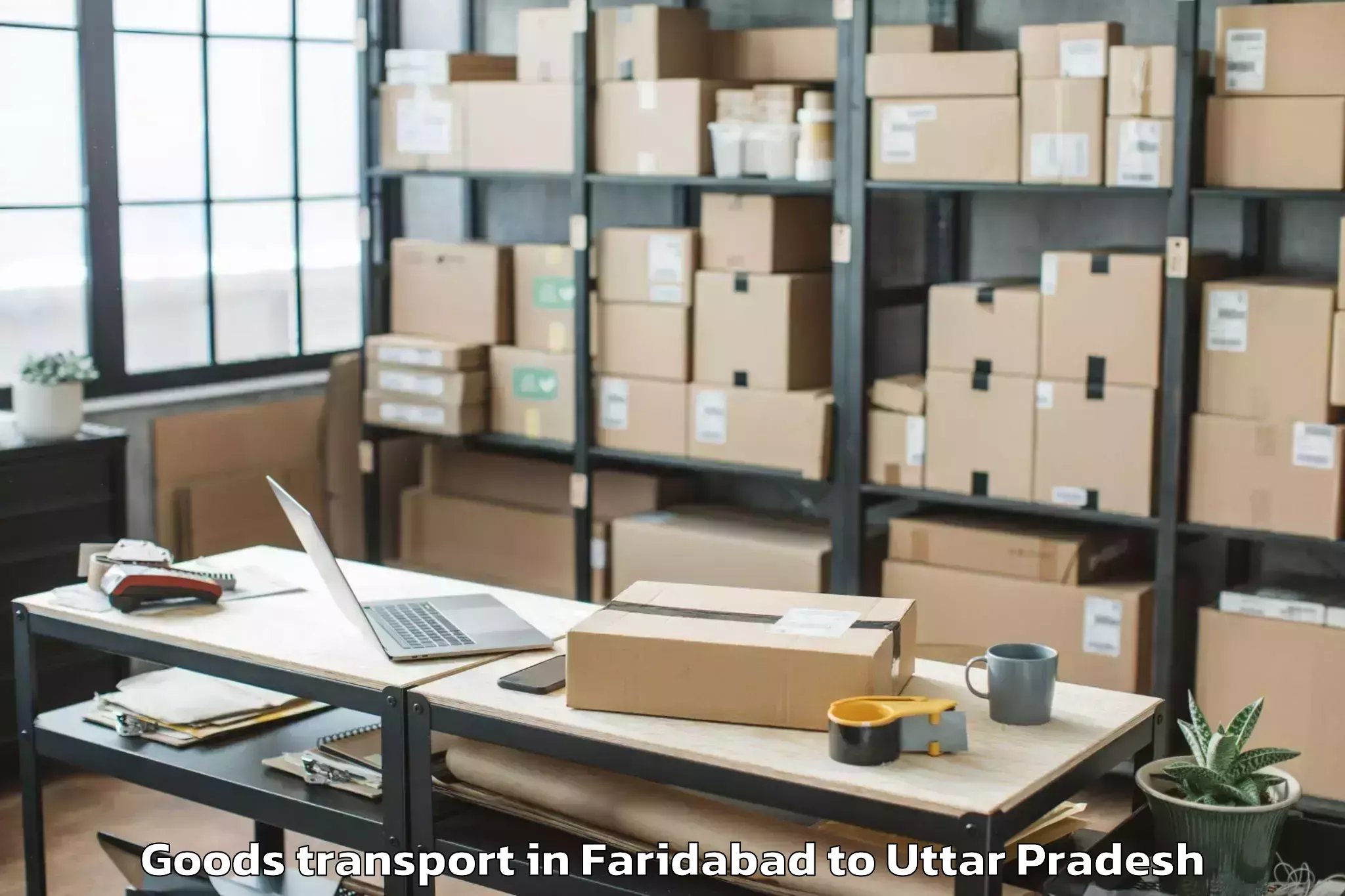 Discover Faridabad to Mahaban Goods Transport